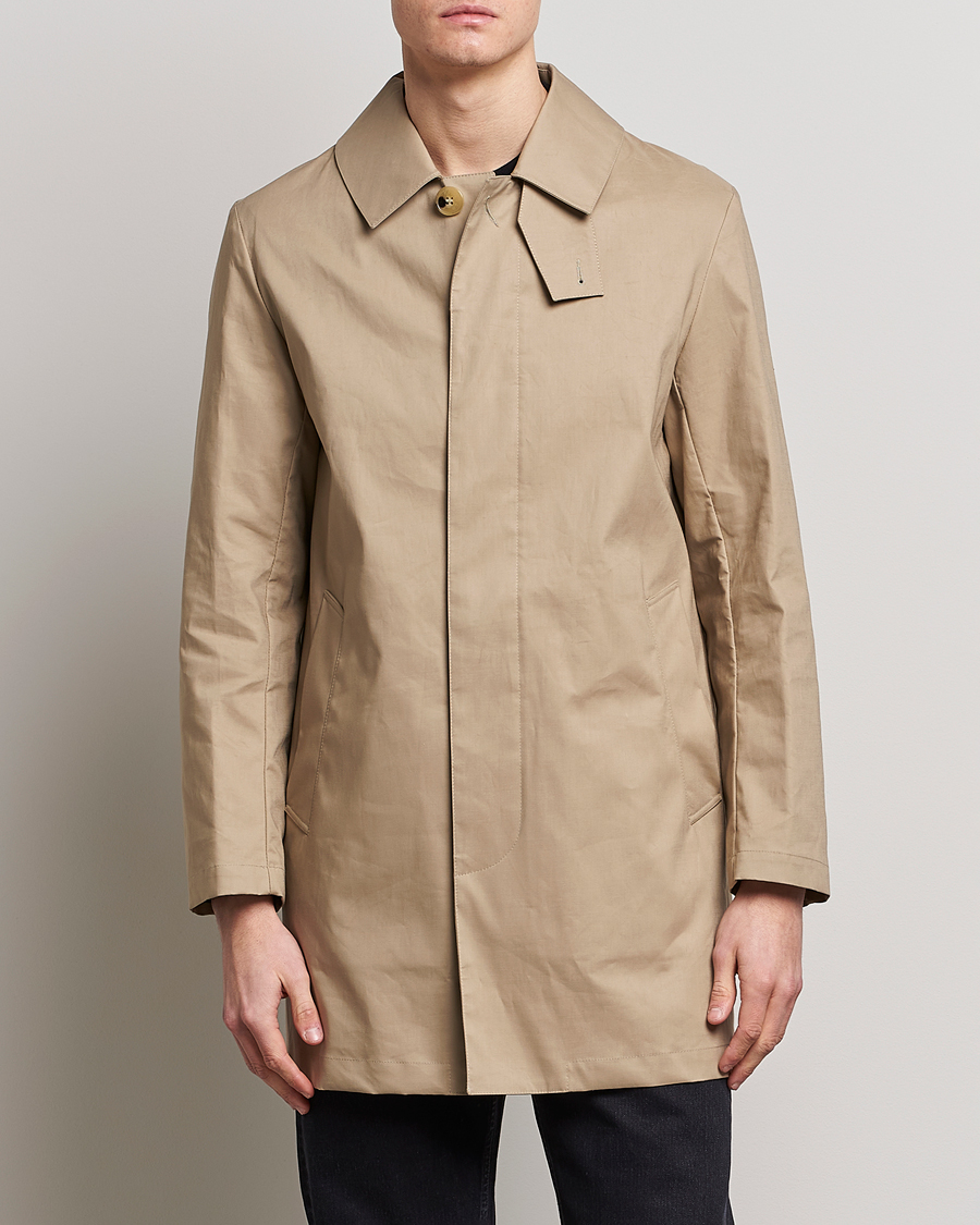 Men | Coats & Jackets | Mackintosh | Cambridge Car Coat Fawn