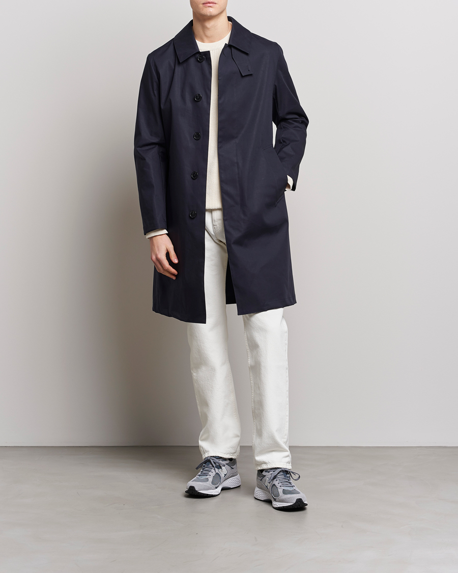 Men | Coats & Jackets | Mackintosh | Manchester Car Coat Navy