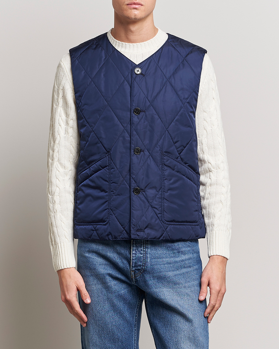 Men | Minimalistic jackets | Mackintosh | Hig Quilted Liner Blue