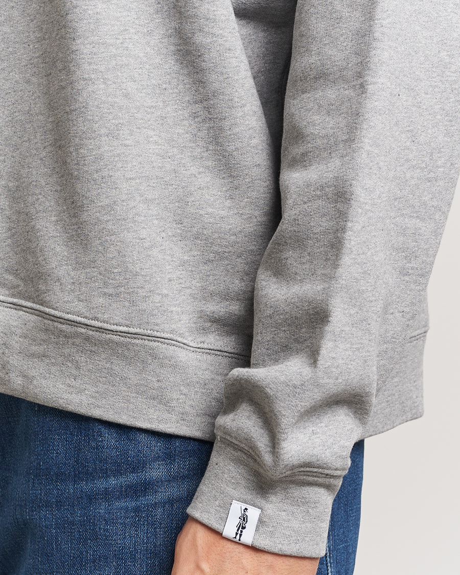 Men | Sweaters & Knitwear | Mackintosh | Dandyman Zip Sweat Grey Melange