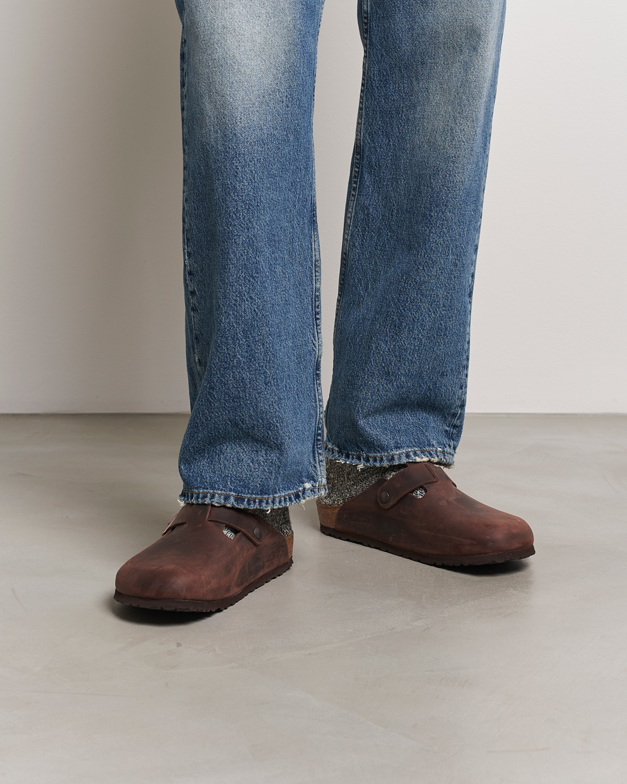 Men | Sandals & Slides | BIRKENSTOCK | Boston Classic Footbed Habana Oiled Leather