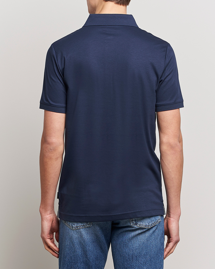 Men | Polo Shirts | Calvin Klein | Liquid Touch Slim Fit Polo Navy