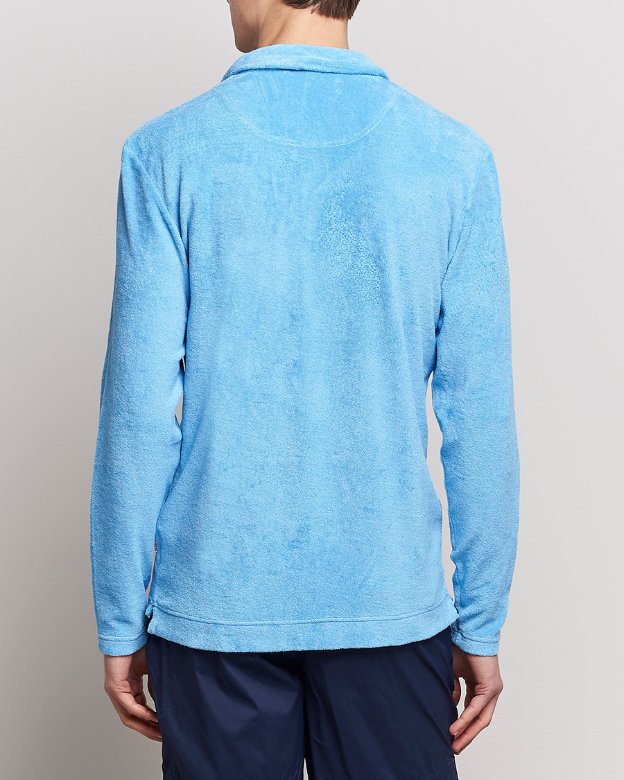 Men | Sweaters & Knitwear | Orlebar Brown | Terry Long Sleeve Polo Riviera