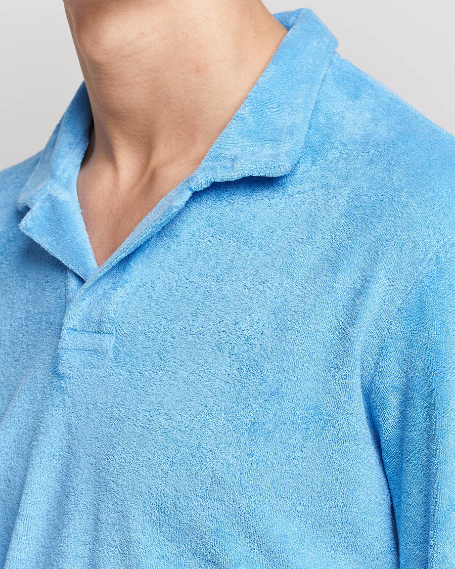 Men | Sweaters & Knitwear | Orlebar Brown | Terry Long Sleeve Polo Riviera