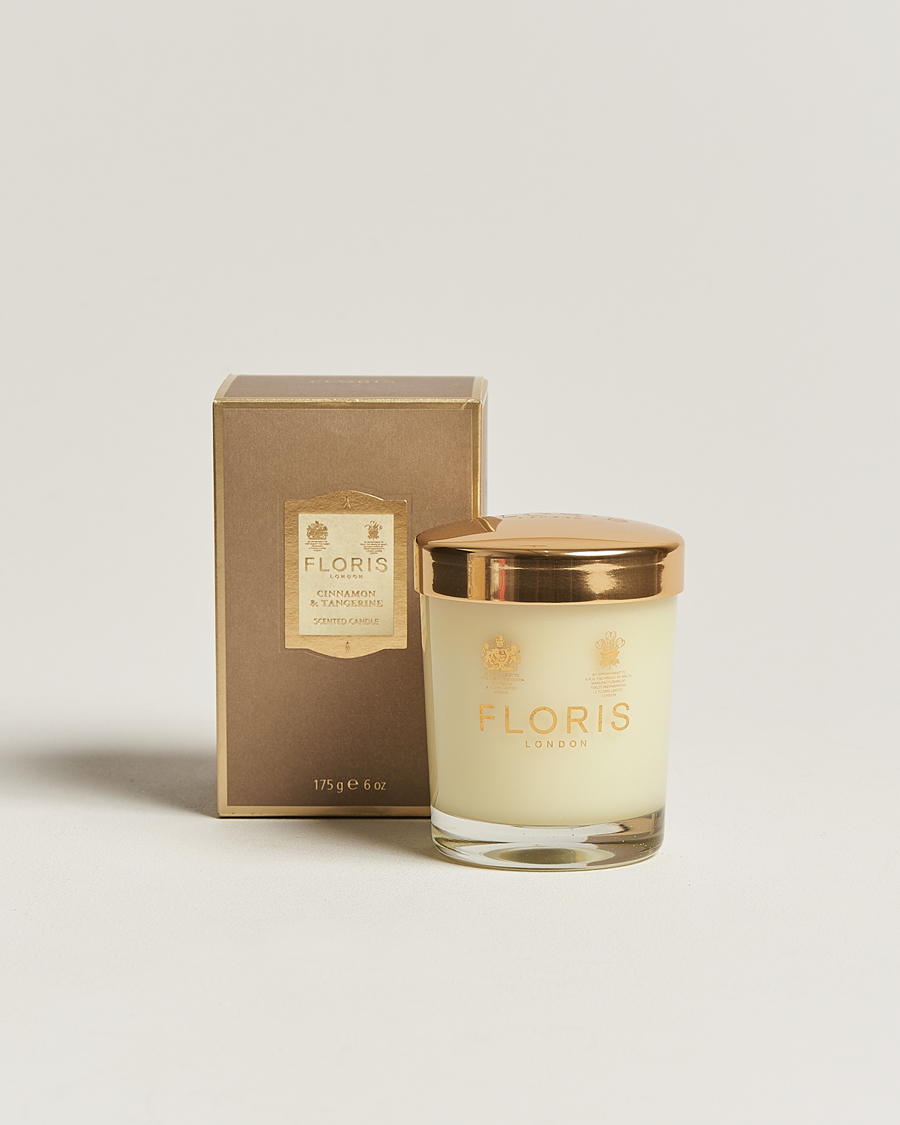 Men | Scented Candles | Floris London | Scented Candle Cinnamon & Tangerine 175g