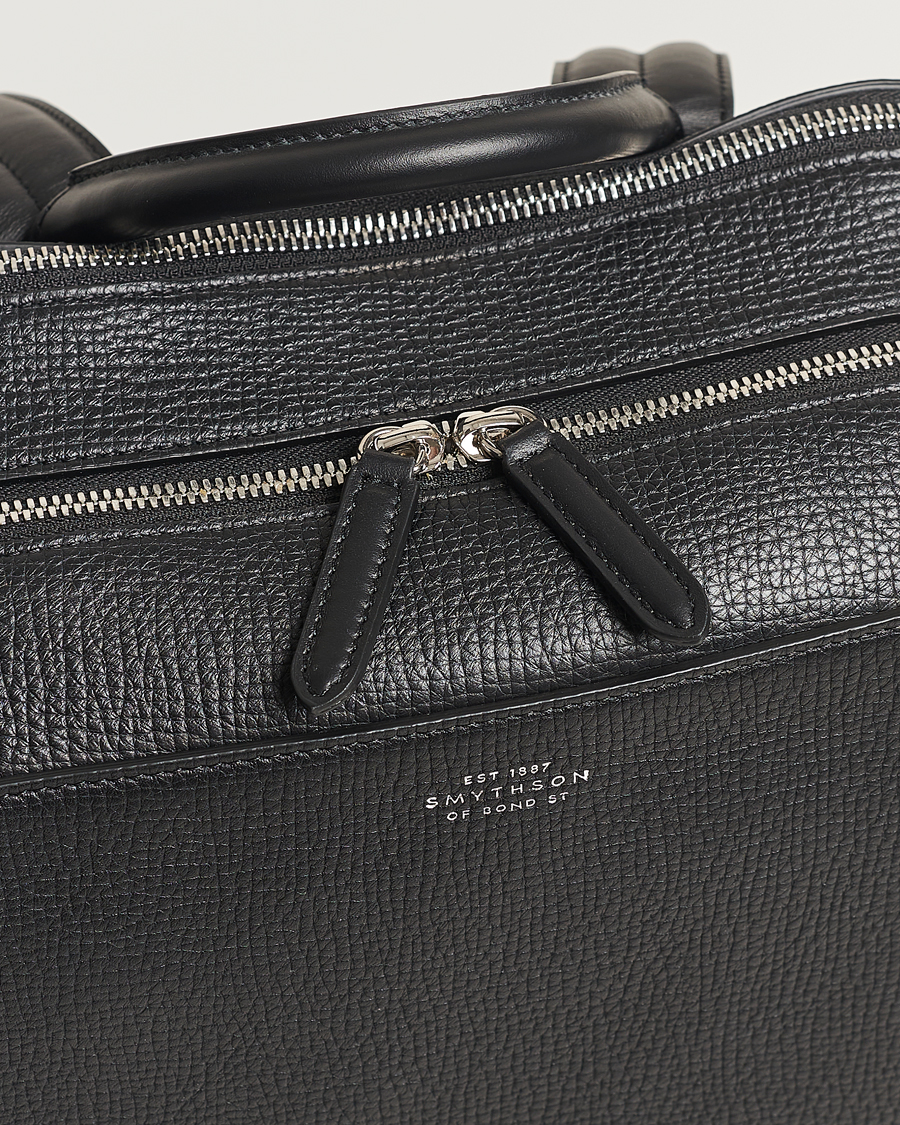 Men | Smythson Ludlow Zip Around Backpack Black | Smythson | Ludlow Zip Around Backpack Black