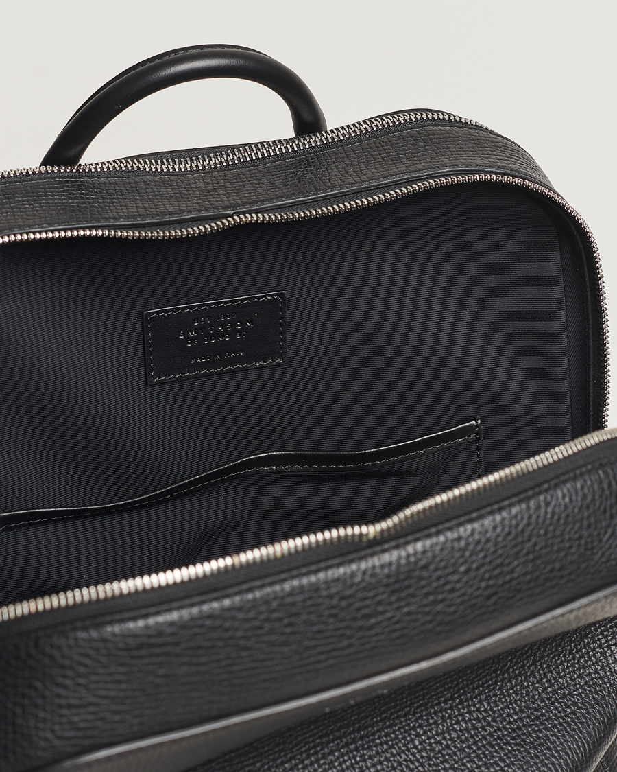 Men | Smythson Ludlow Zip Around Backpack Black | Smythson | Ludlow Zip Around Backpack Black