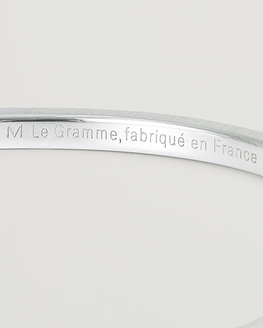 Men | Jewellery | LE GRAMME | Ribbon Bracelet Brushed Sterling Silver 7g