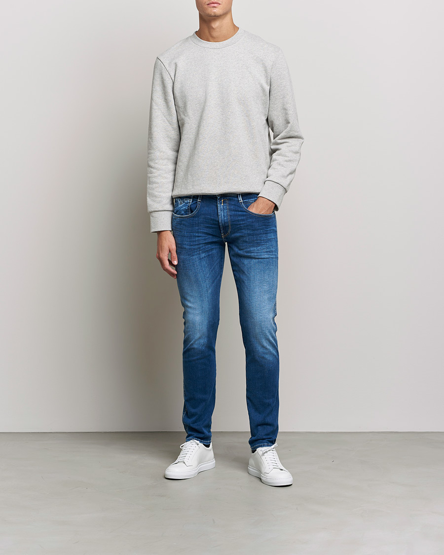 Replay Anbass Forever Jeans, 009 Blu Medio, W30 / L30 Uomo