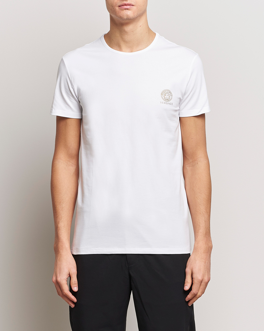 Men | Short Sleeve T-shirts | Versace | Medusa Tee White