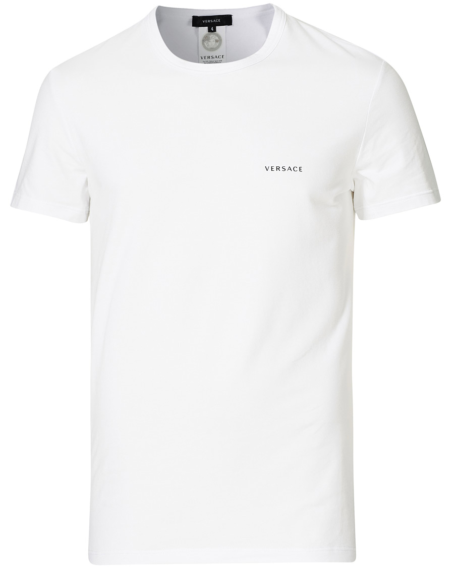 Men | T-Shirts | Versace | Logo Tee White