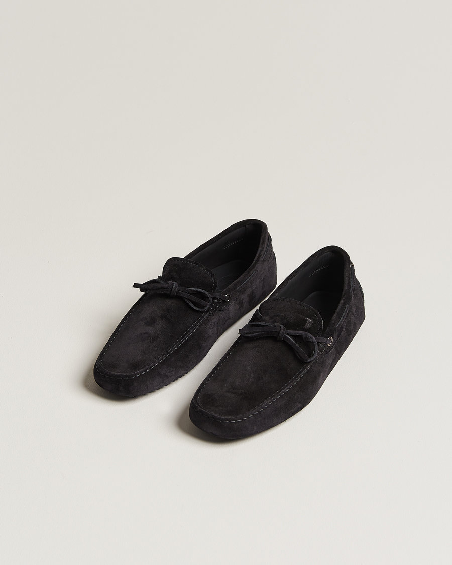 Homme |  | Tod\'s | Lacetto Gommino Carshoe Black Suede