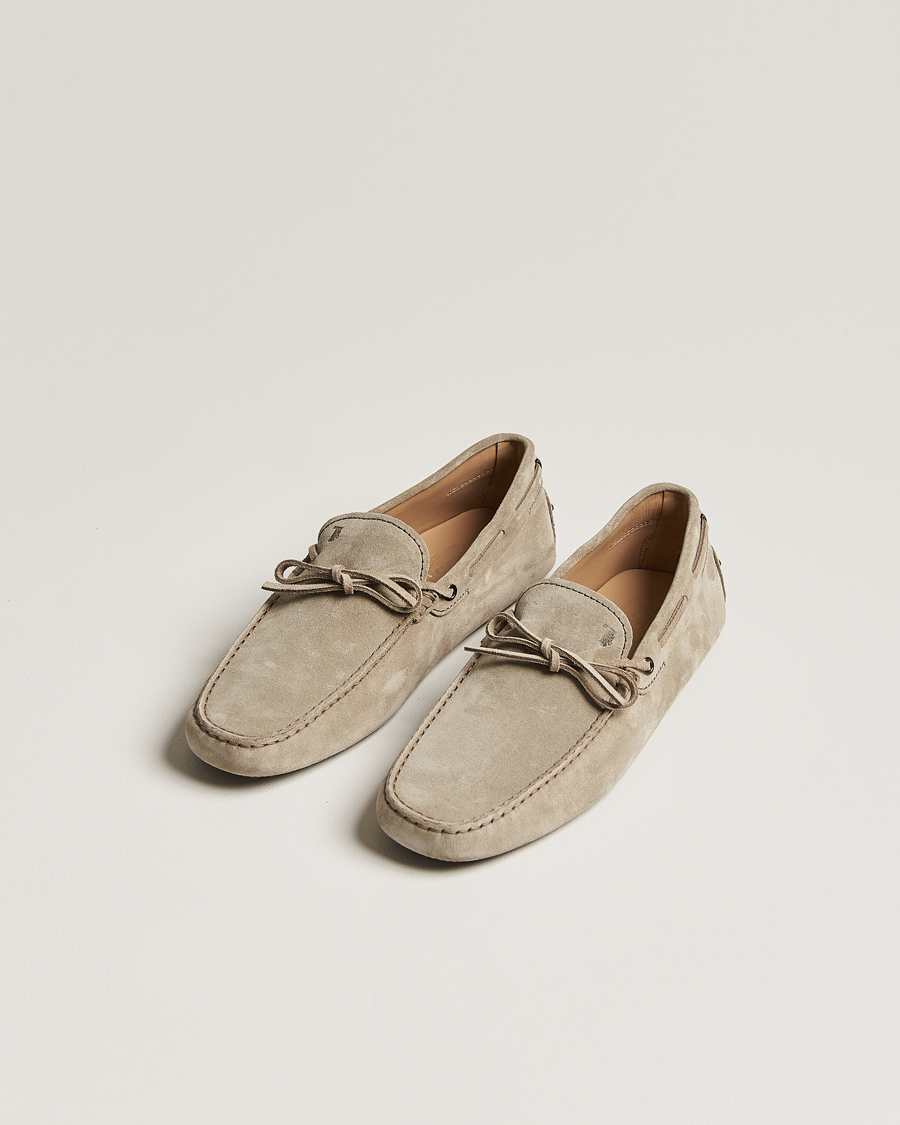 Men |  | Tod's | Lacetto Gommino Carshoe Taupe Suede