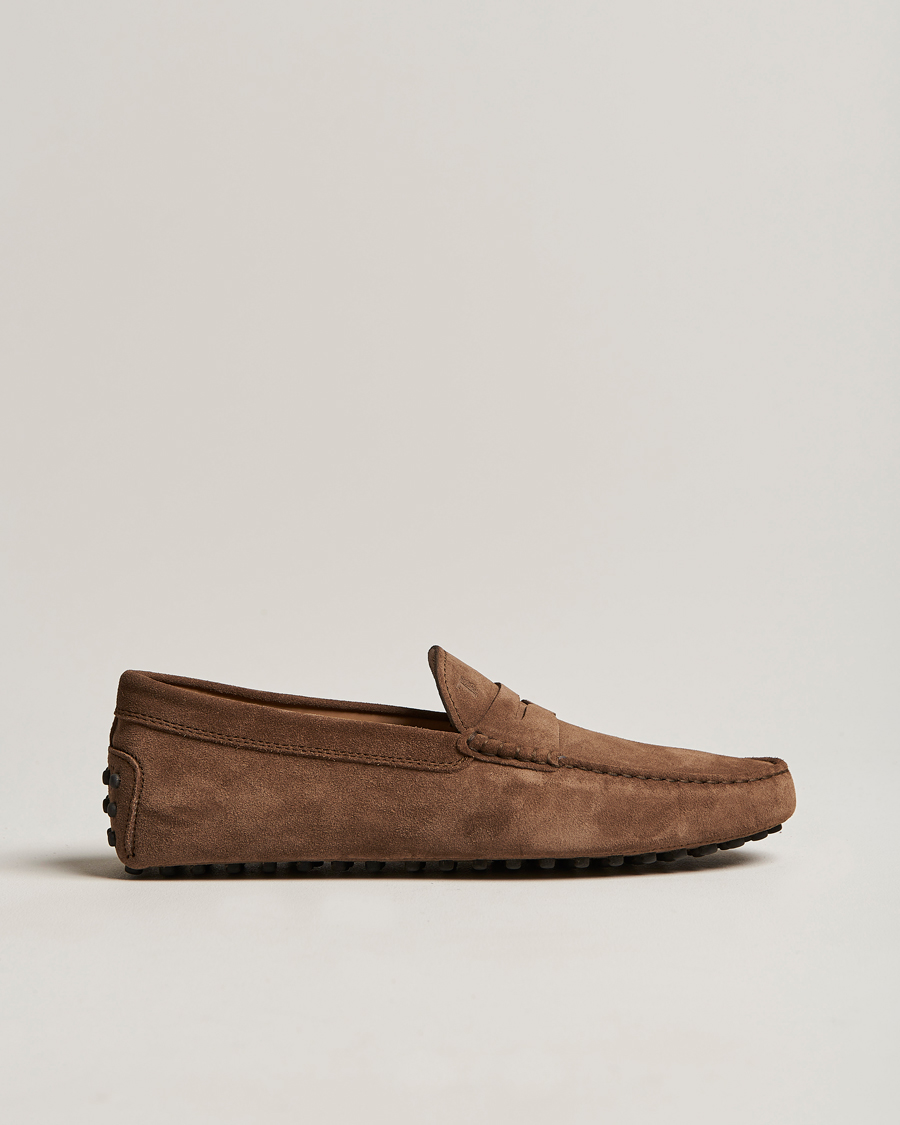 Men | Tod's Gommino Carshoe Brown Suede | Tod's | Gommino Carshoe Brown Suede