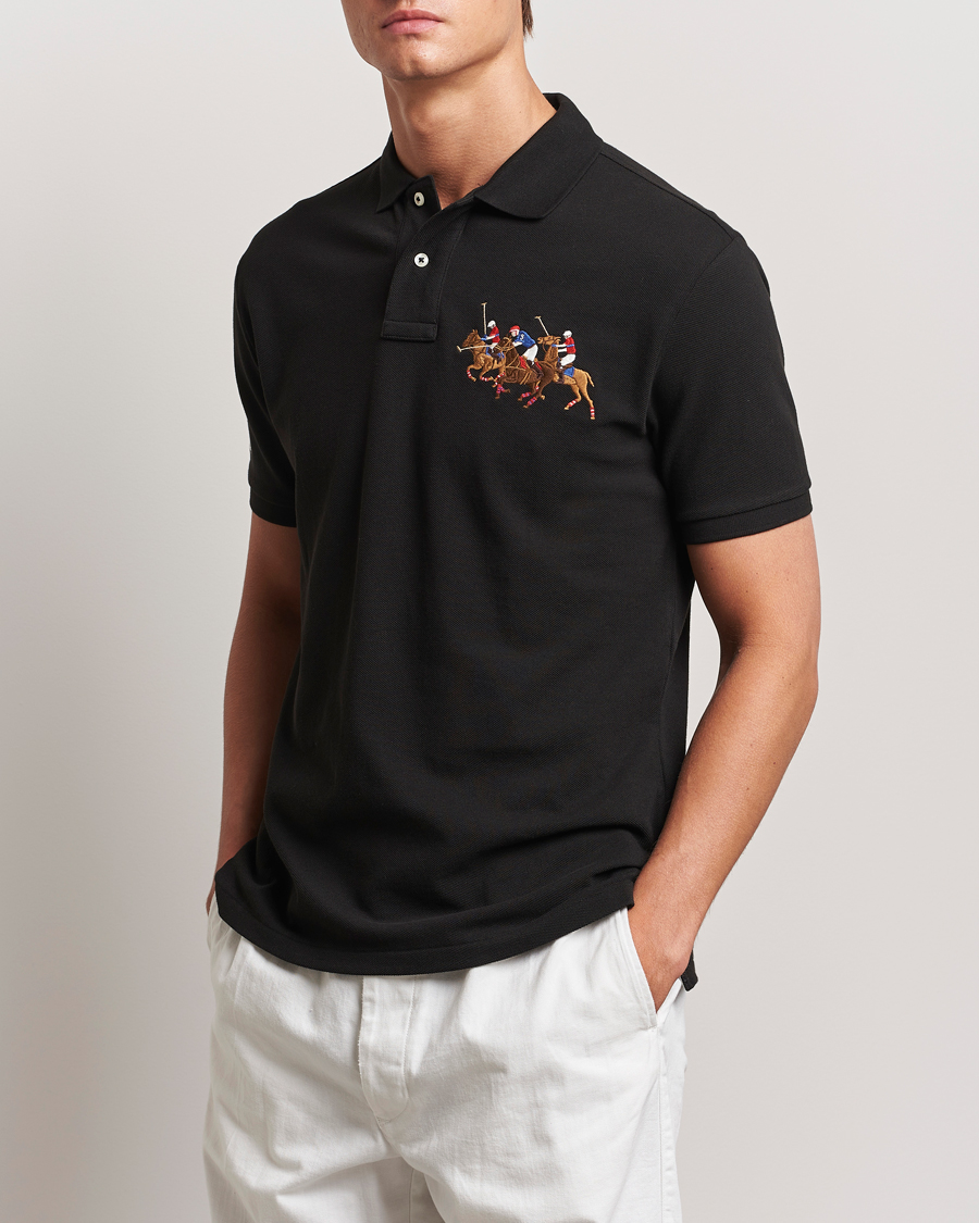 Men | Polo Shirts | Polo Ralph Lauren | Custom Slim Fit Match Club Polo Black