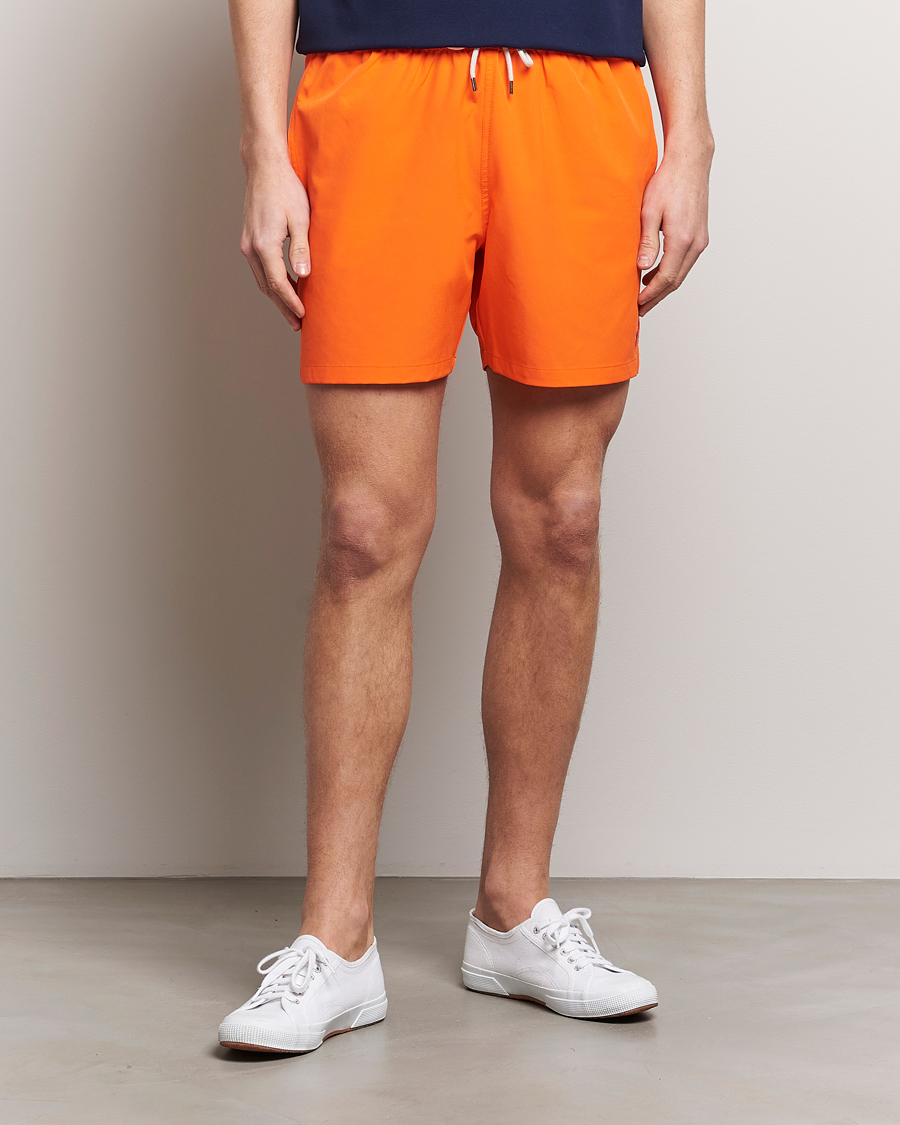 Men | Swimwear | Polo Ralph Lauren | Recycled Traveler Boxer Swimshorts Sailing Orange