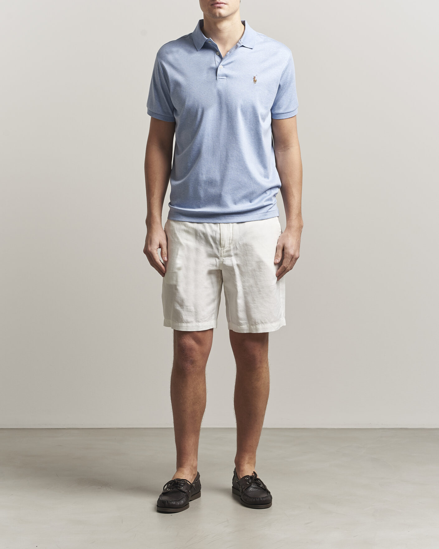 Men | Polo Shirts | Polo Ralph Lauren | Luxury Pima Cotton Polo Jamaica Heather