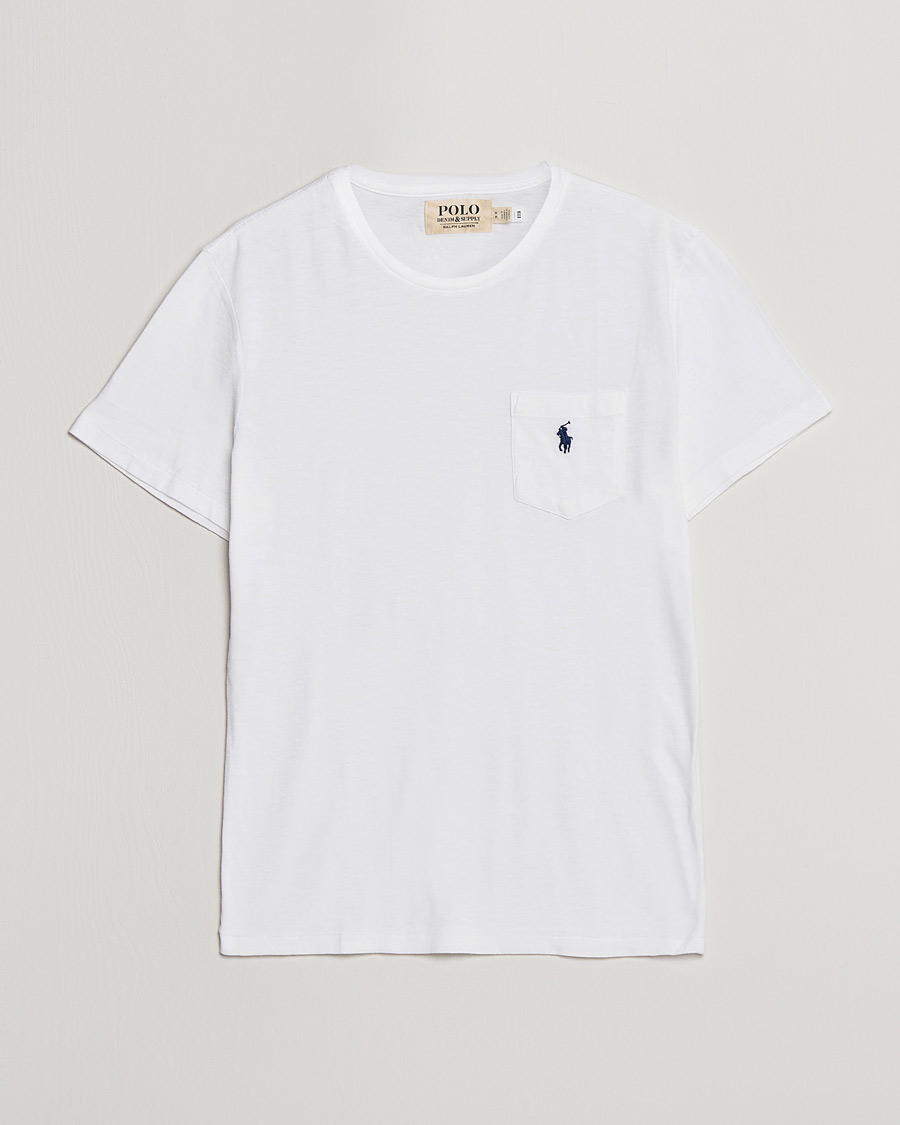 Men | Short Sleeve T-shirts | Polo Ralph Lauren | Washed Crew Neck Pocket Tee White