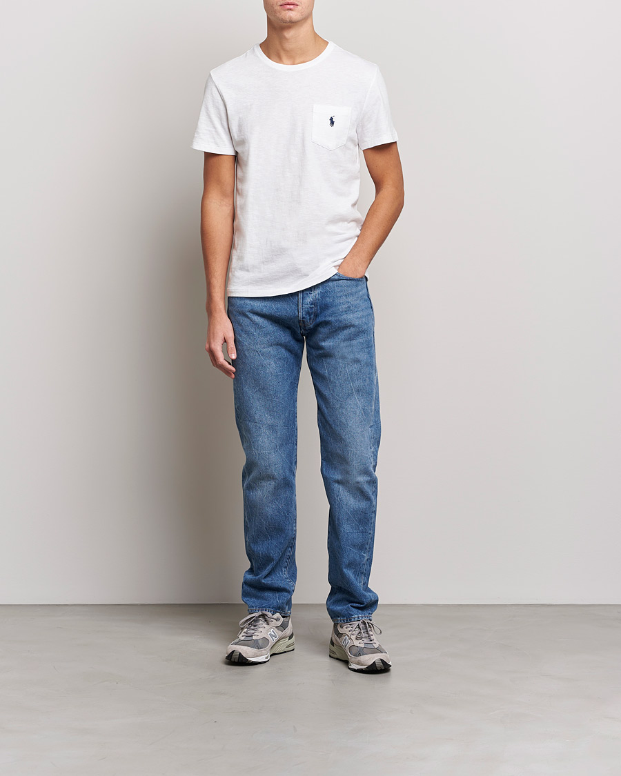 Men | T-Shirts | Polo Ralph Lauren | Washed Crew Neck Pocket Tee White