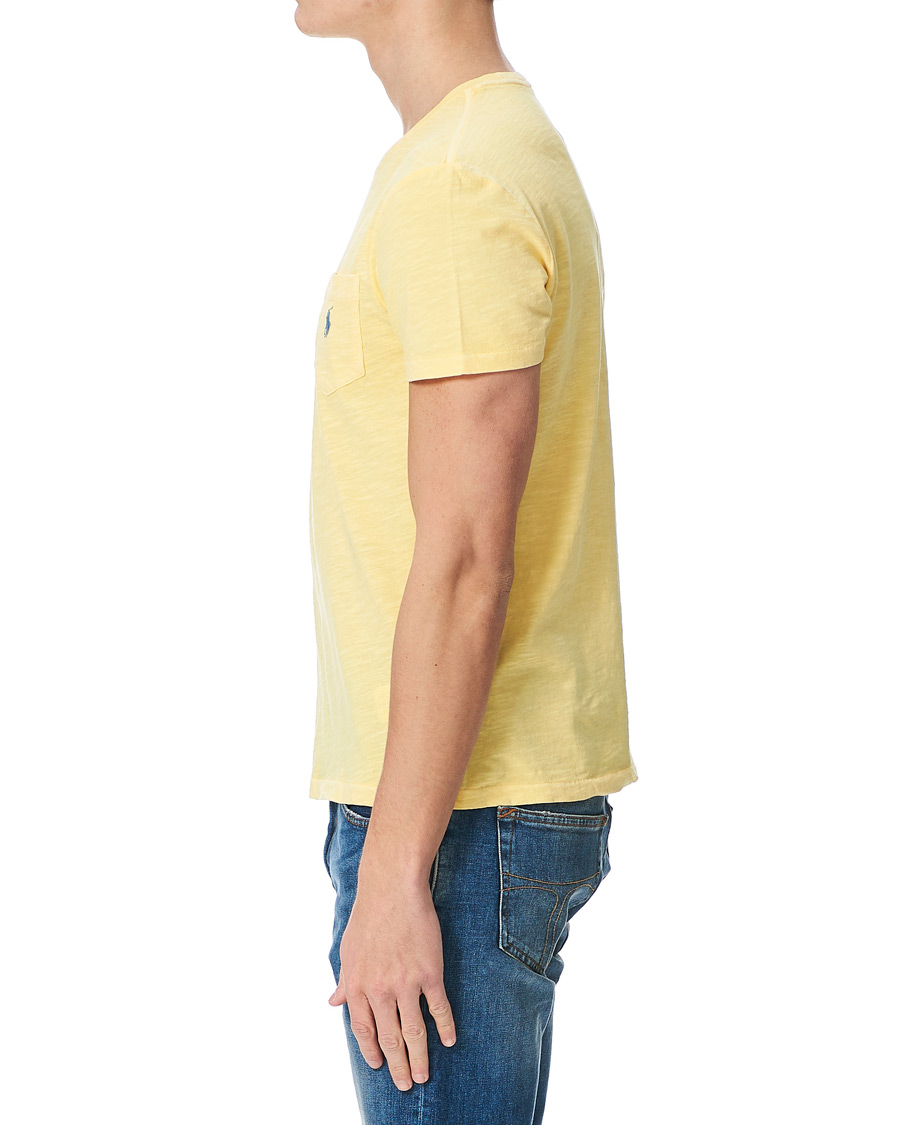 Men | T-Shirts | Polo Ralph Lauren | Washed Crew Neck Pocket Tee Empire Yellow