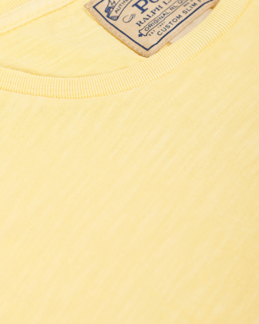 Men | T-Shirts | Polo Ralph Lauren | Washed Crew Neck Pocket Tee Empire Yellow