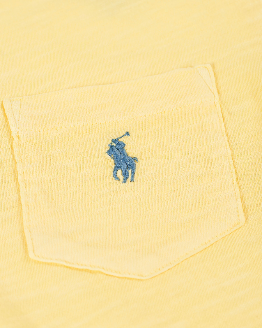 Men | T-Shirts | Polo Ralph Lauren | Washed Crew Neck Pocket Tee Empire Yellow