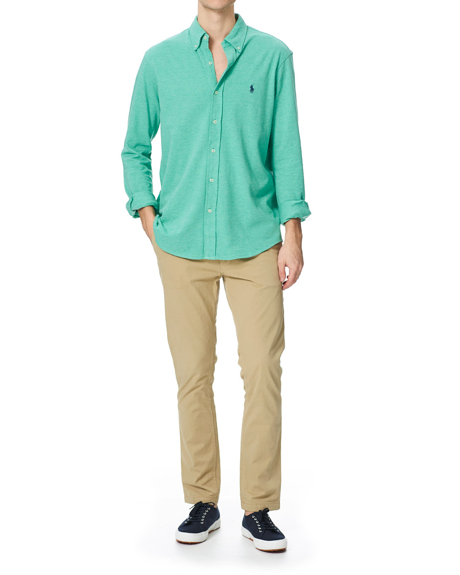 Men | Shirts | Polo Ralph Lauren | Featherweight Mesh Shirt Resort Green