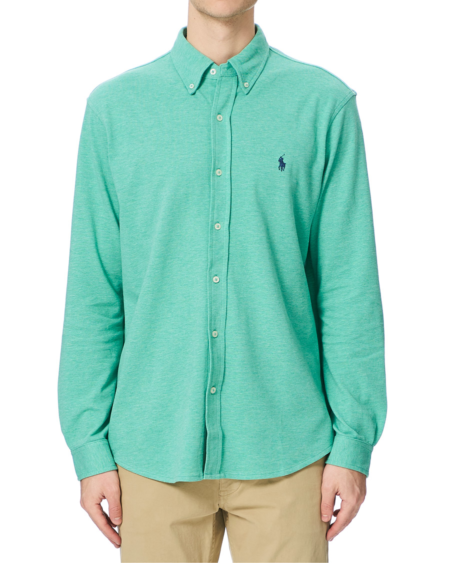 Men | Shirts | Polo Ralph Lauren | Featherweight Mesh Shirt Resort Green