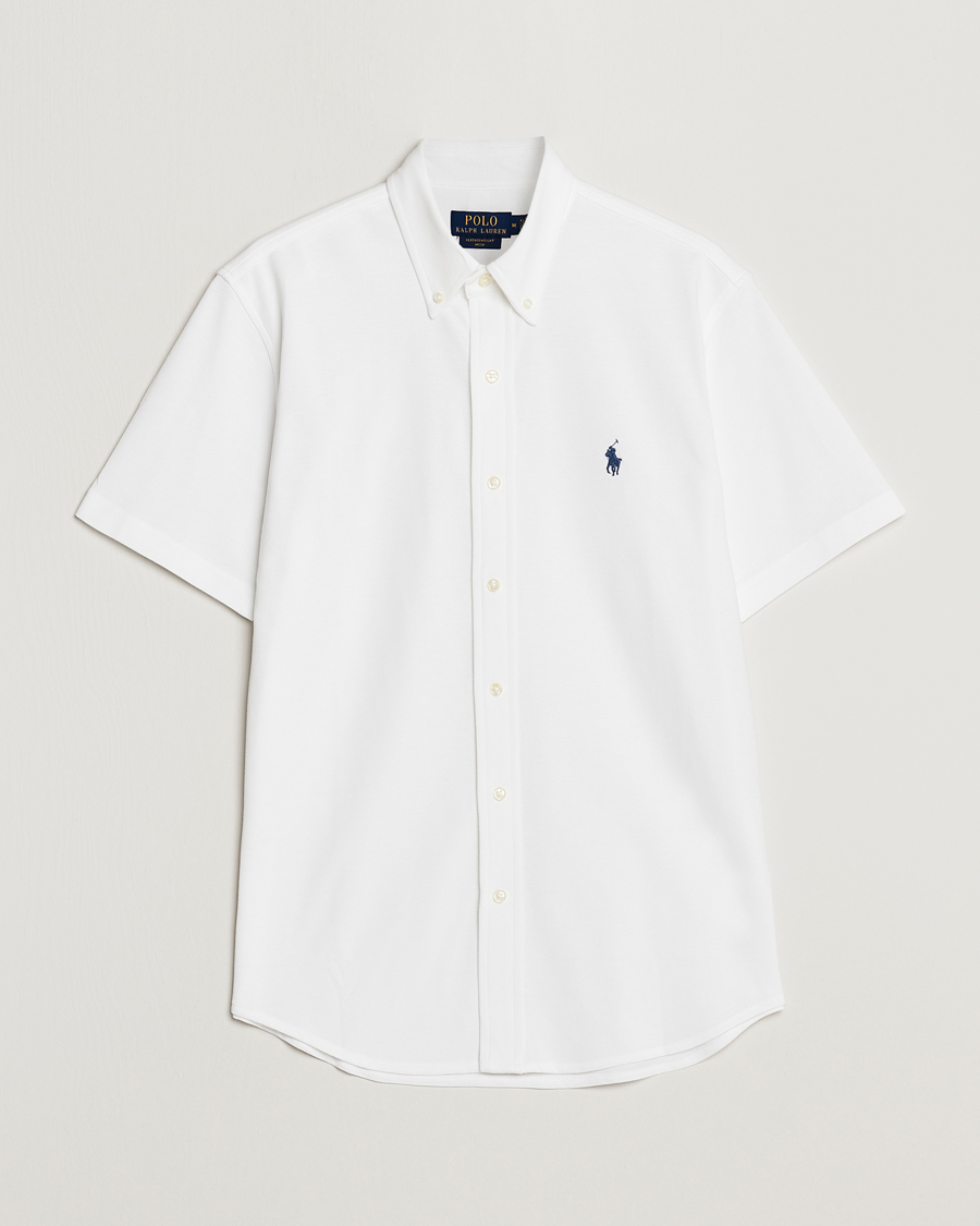 Men | Shirts | Polo Ralph Lauren | Featherweight Mesh Short Sleeve Shirt White