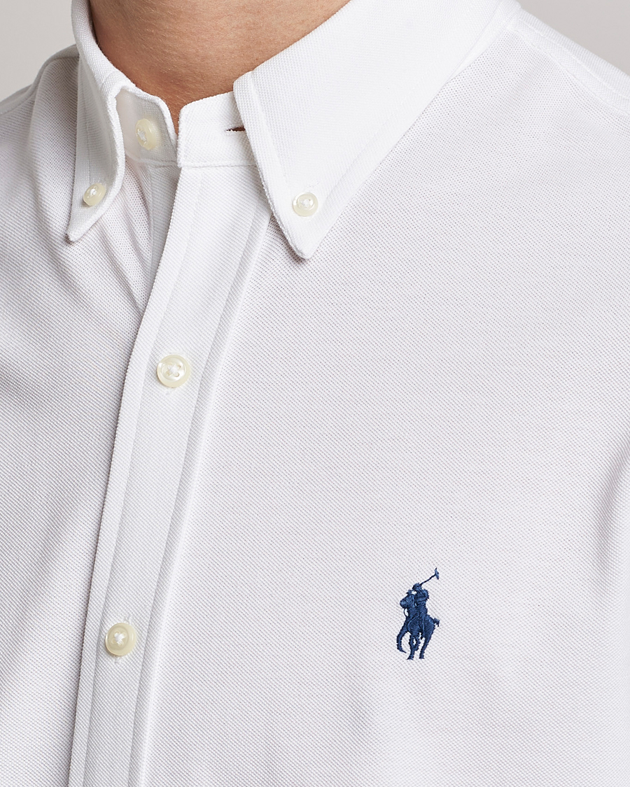 Men | Shirts | Polo Ralph Lauren | Featherweight Mesh Short Sleeve Shirt White
