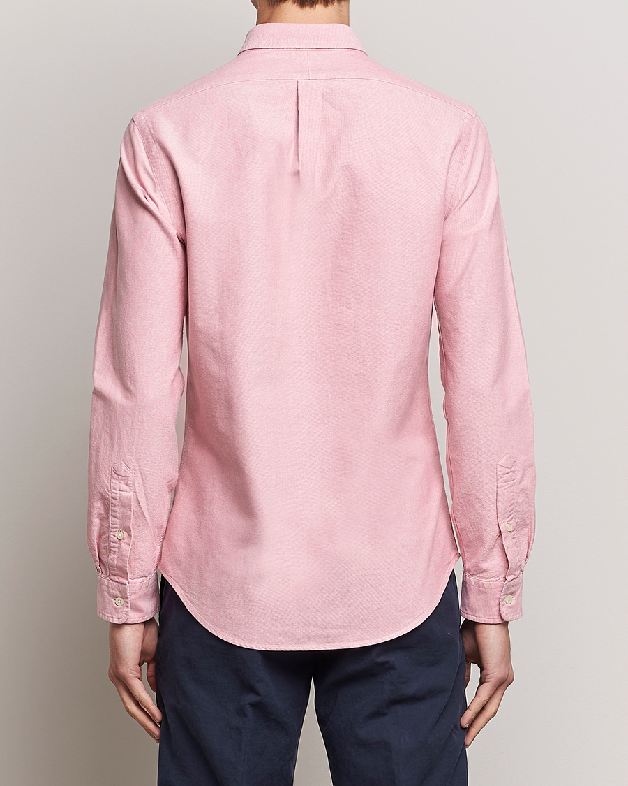 Men | Shirts | Polo Ralph Lauren | Slim Fit Oxford Button Down Shirt Sunrise Red