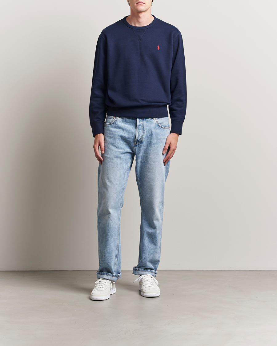 Men | Sweaters & Knitwear | Polo Ralph Lauren | Crew Neck Sweatshirt Cruise Navy