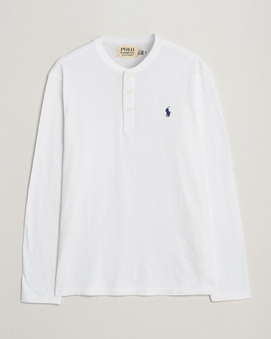 Men | Sweaters & Knitwear | Polo Ralph Lauren | Slub Jersey Henley White