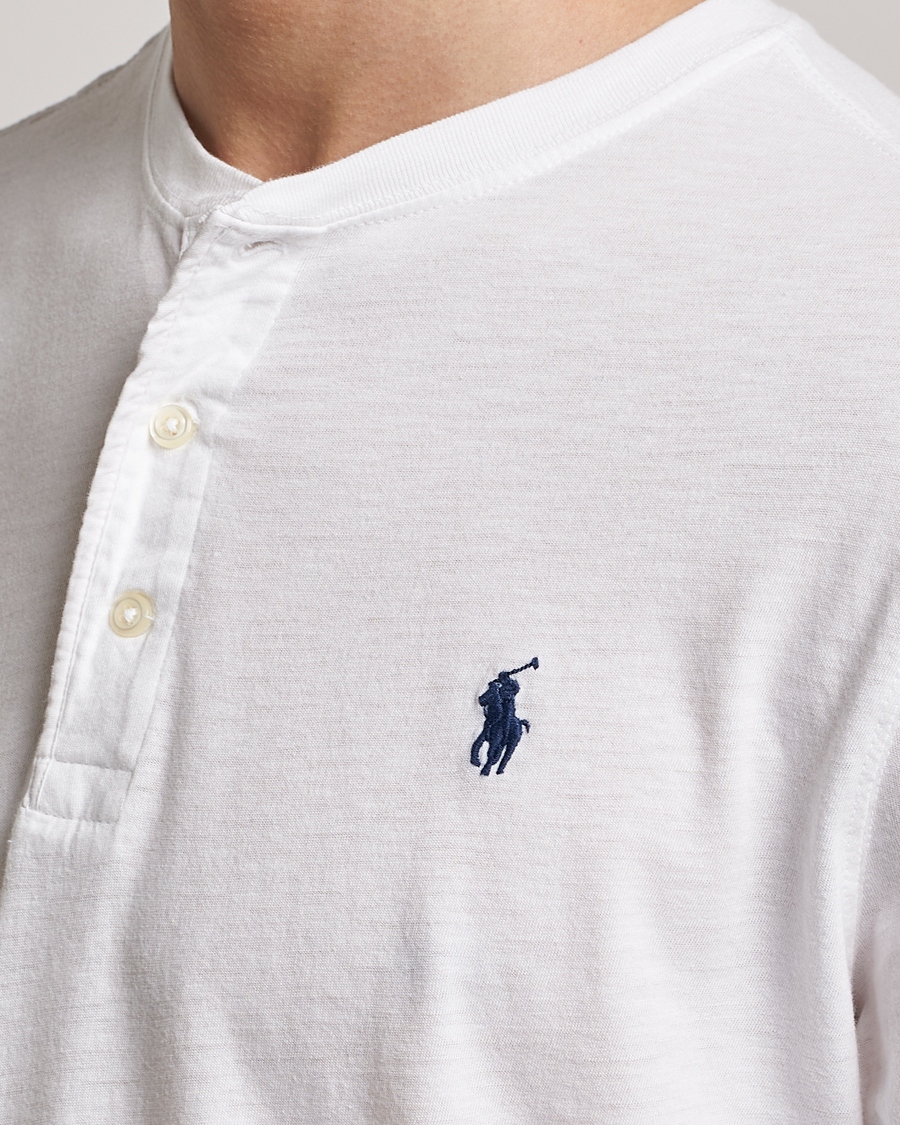 Men | Sweaters & Knitwear | Polo Ralph Lauren | Slub Jersey Henley White