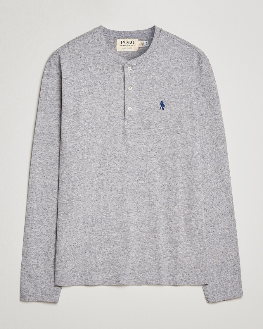 Men | Sweaters & Knitwear | Polo Ralph Lauren | Slub Jersey Henley Dark Vintage Heather
