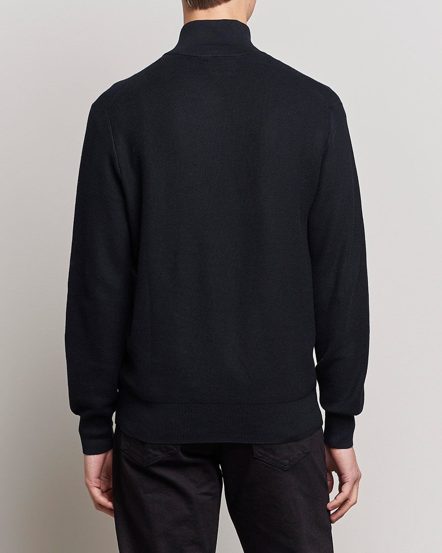 Men | Sweaters & Knitwear | Polo Ralph Lauren | Textured Half-Zip Black