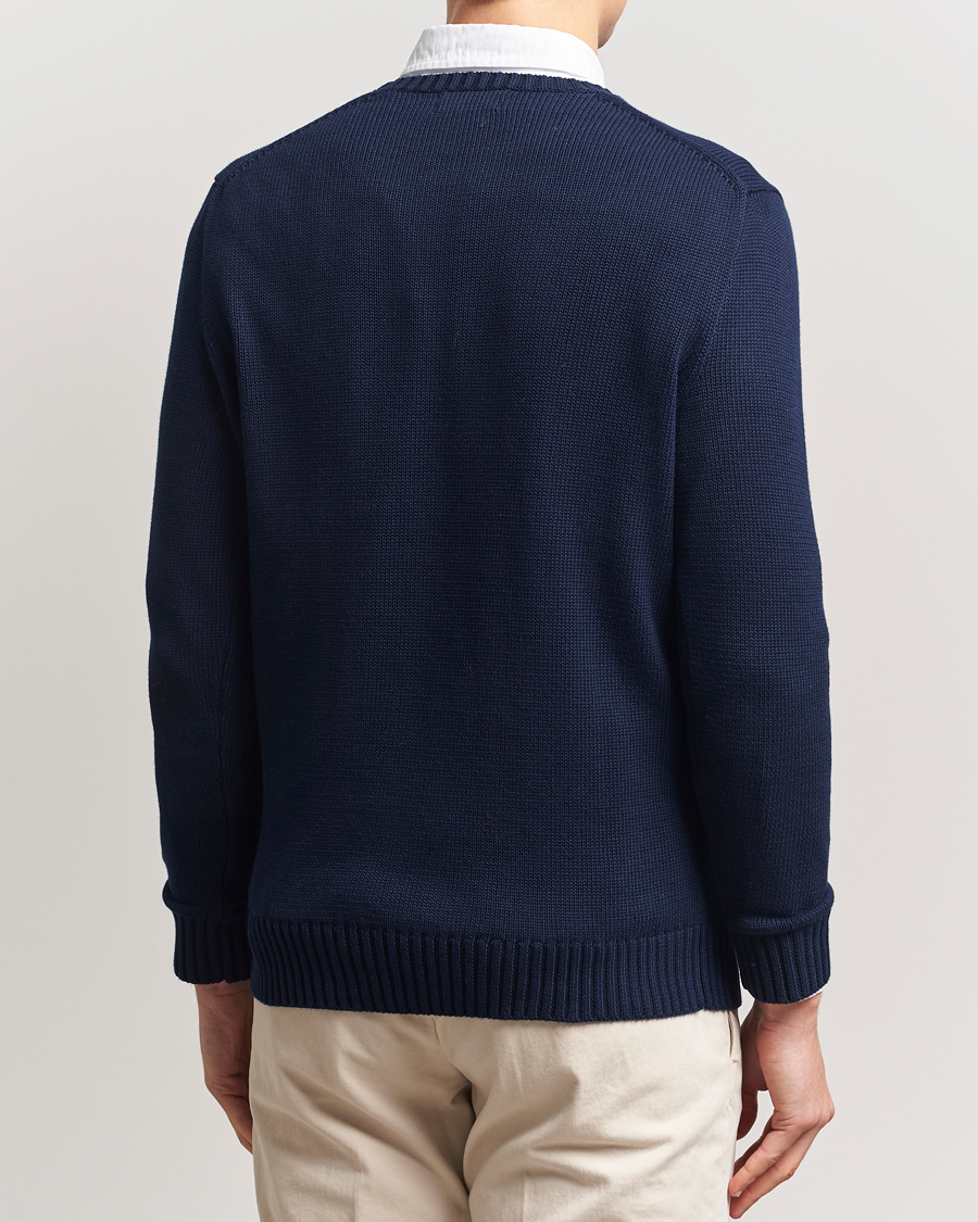 Men | Sweaters & Knitwear | Polo Ralph Lauren | Cotton Crew Neck Sweater Hunter Navy