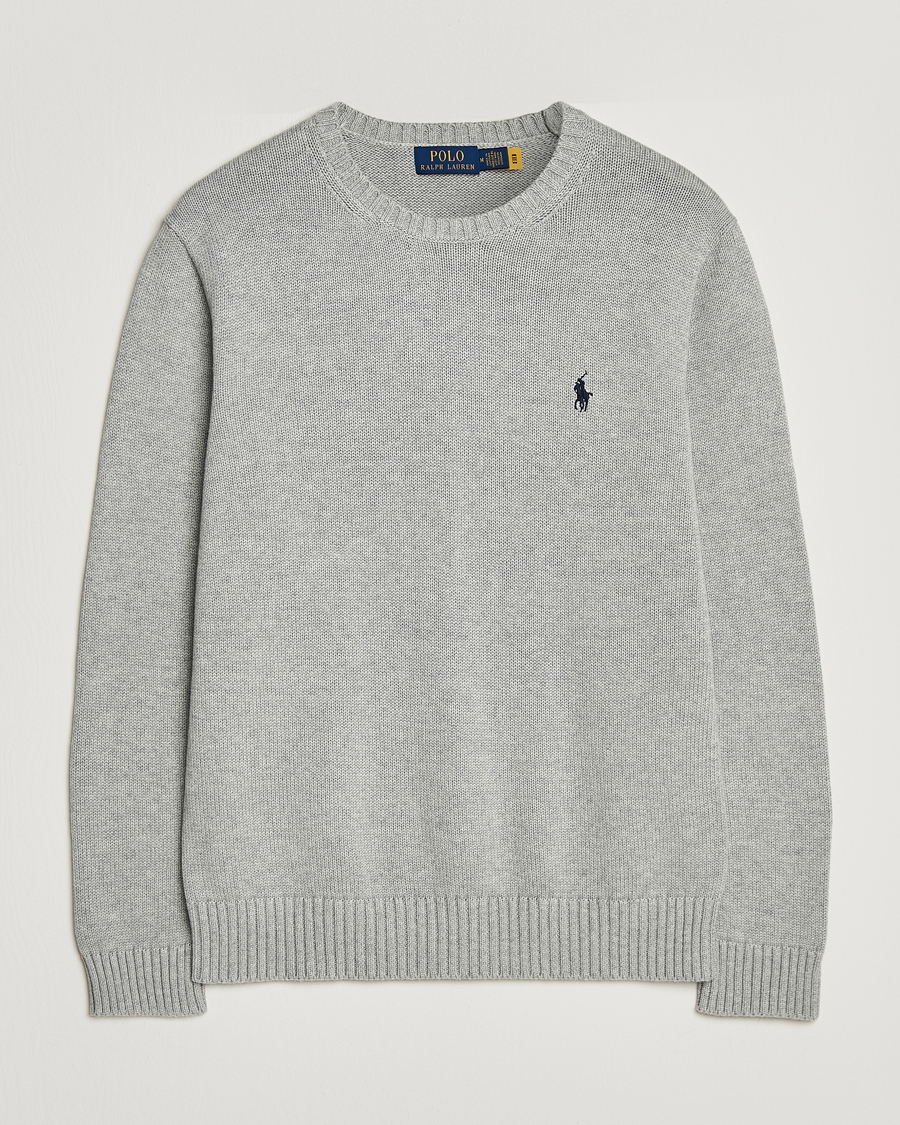 Men | Sweaters & Knitwear | Polo Ralph Lauren | Cotton Crew Neck Sweater Andover Heather