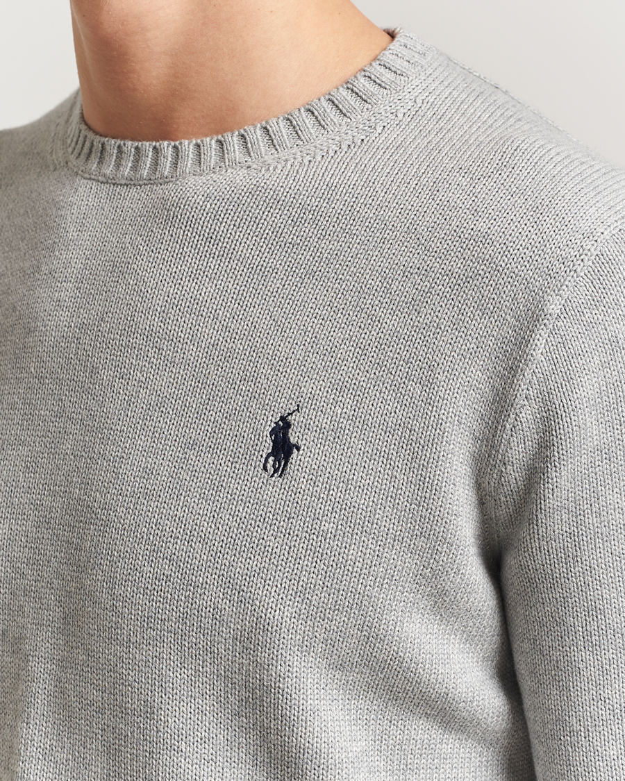 Men | Sweaters & Knitwear | Polo Ralph Lauren | Cotton Crew Neck Sweater Andover Heather