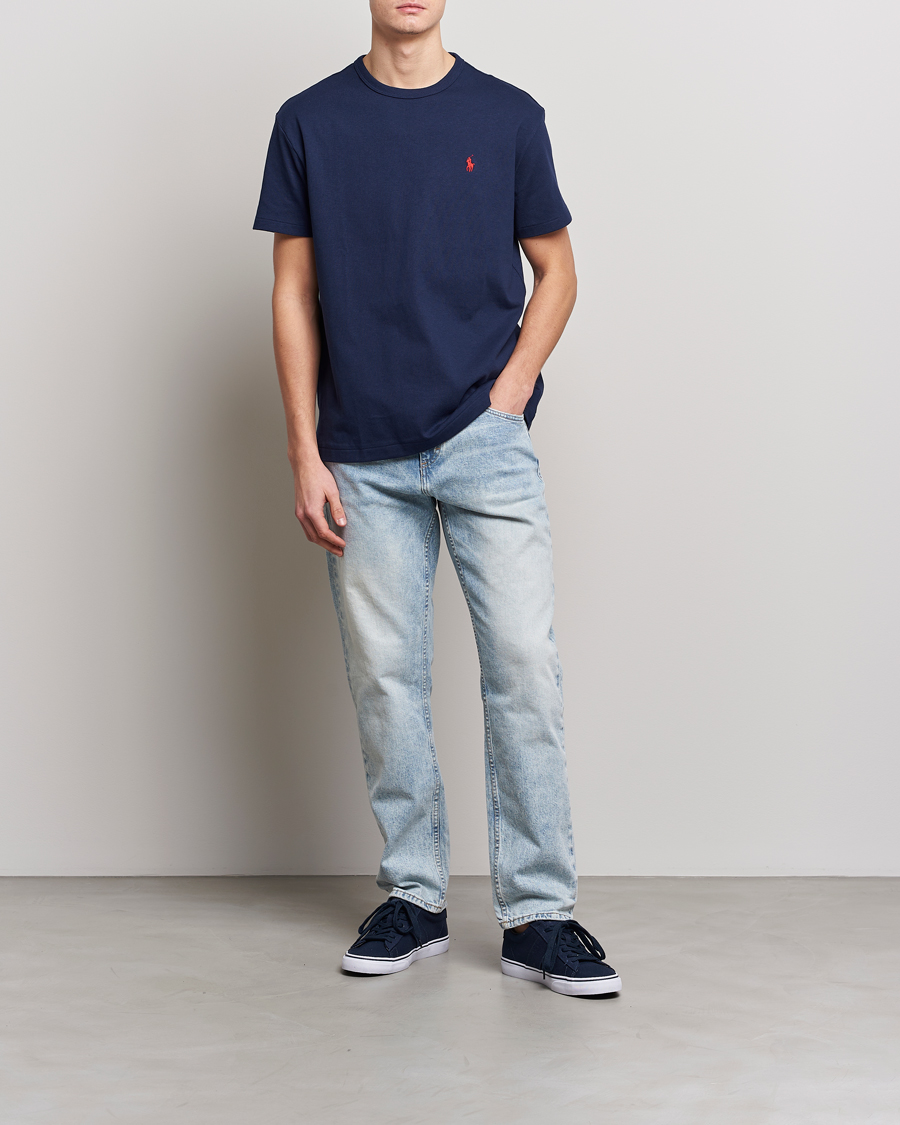 Men | T-Shirts | Polo Ralph Lauren | Heavyweight Crew Neck T-Shirt Newport Navy