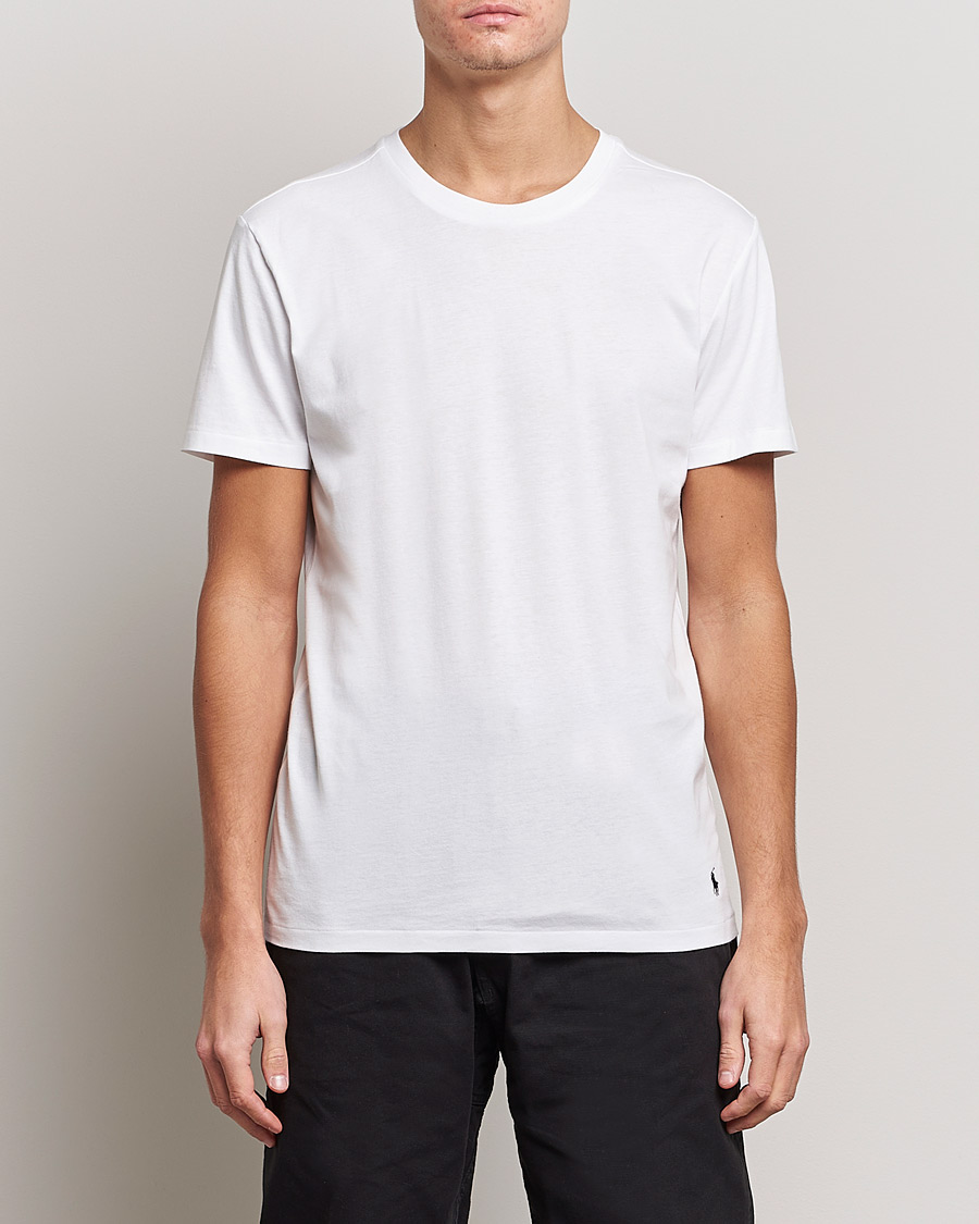 Men | Short Sleeve T-shirts | Polo Ralph Lauren | 3-Pack Crew Neck Tee White/Black/Andover Heather