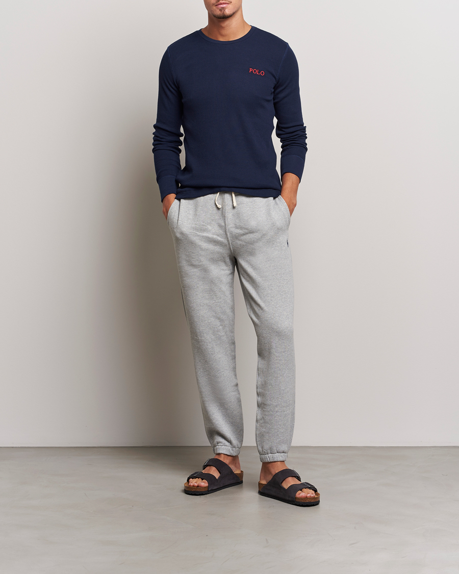 Men | T-Shirts | Polo Ralph Lauren | Waffle Long Sleeve Crew Neck Cruise Navy