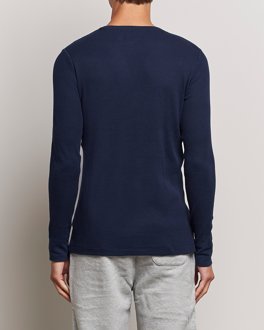 Men | T-Shirts | Polo Ralph Lauren | Waffle Long Sleeve Crew Neck Cruise Navy