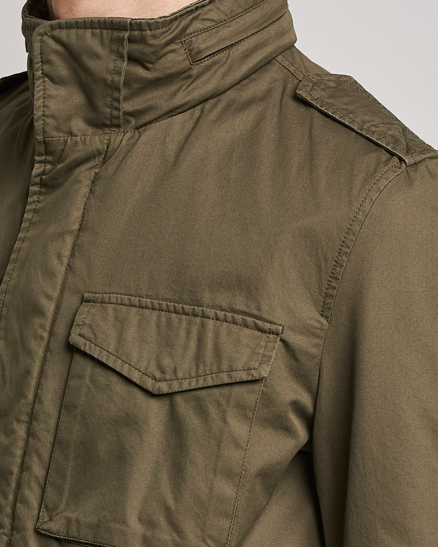 Men | Coats & Jackets | Herno | Cotton Field Jacket Army Green