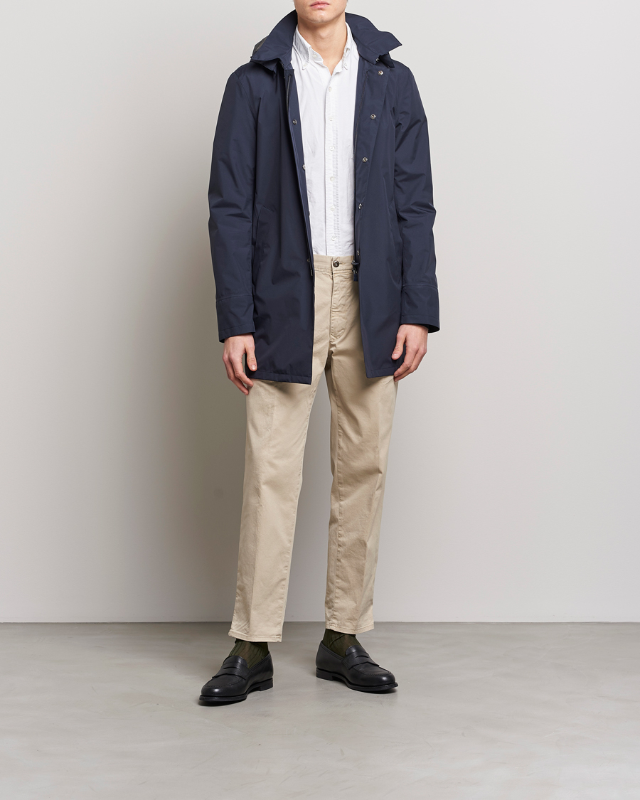 Men | Coats & Jackets | Herno | Laminar Waterproof Coat Navy