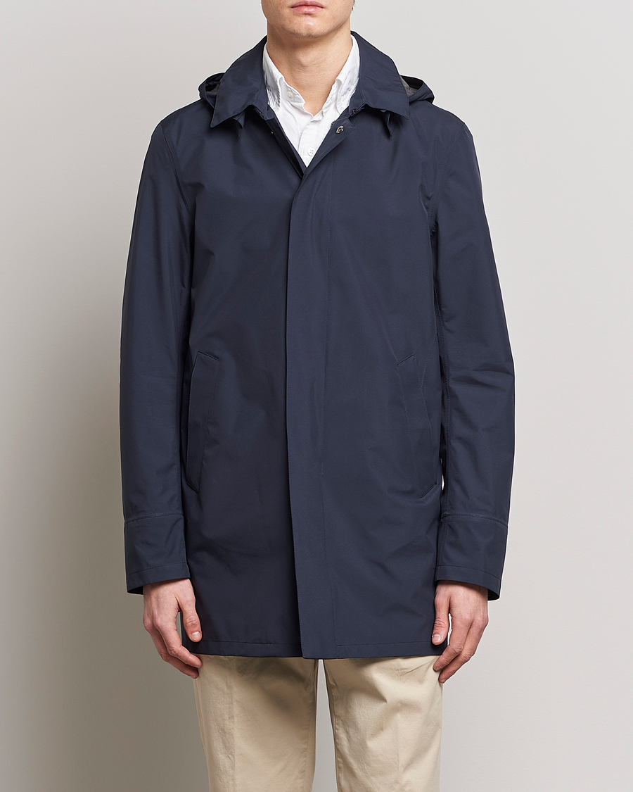 Men | Autumn Jackets | Herno | Laminar Waterproof Coat Navy