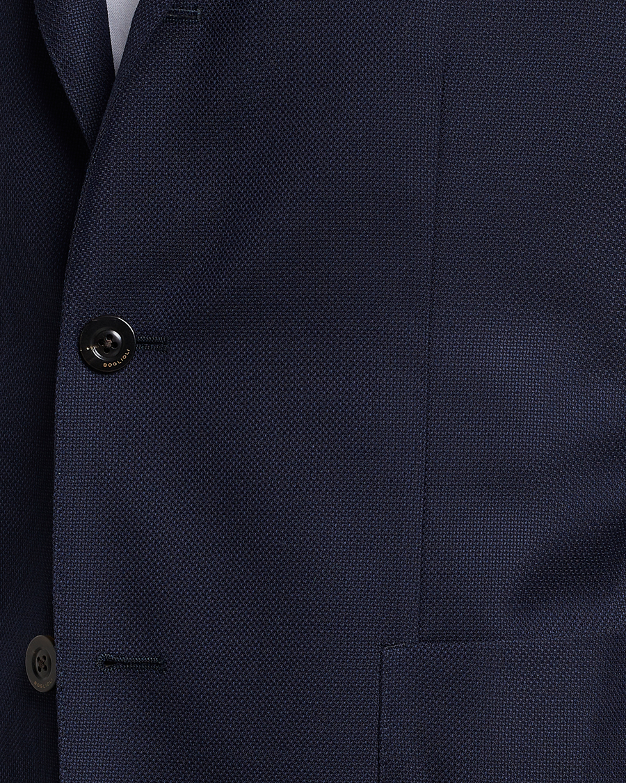 Men | Blazers | Boglioli | K Jacket Wool Hopsack Blazer Navy