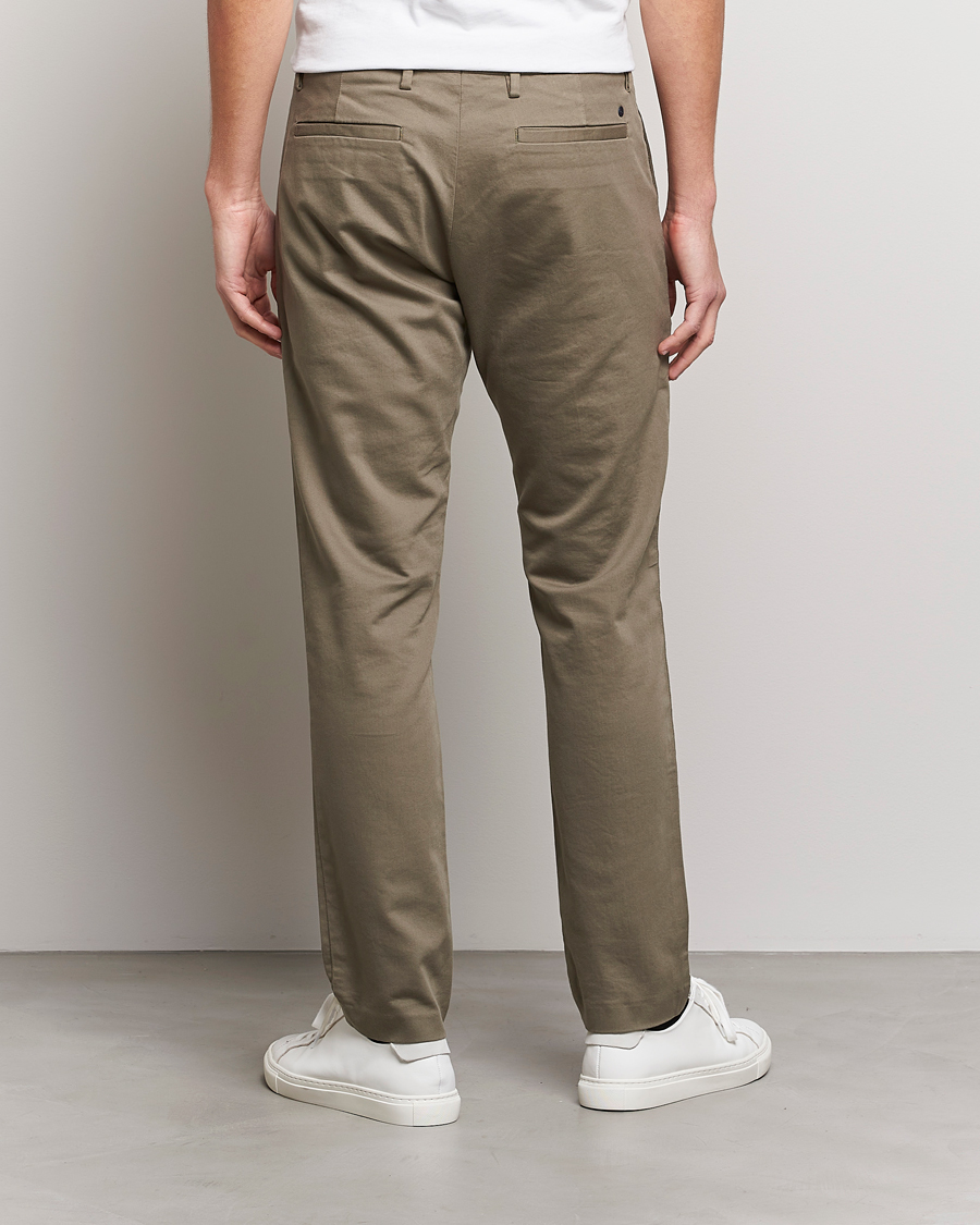 Men | Trousers | NN07 | Theo Regular Fit Stretch Chinos Green Stone