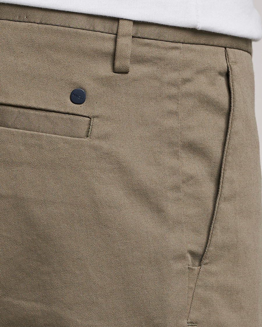 Men | Trousers | NN07 | Theo Regular Fit Stretch Chinos Green Stone