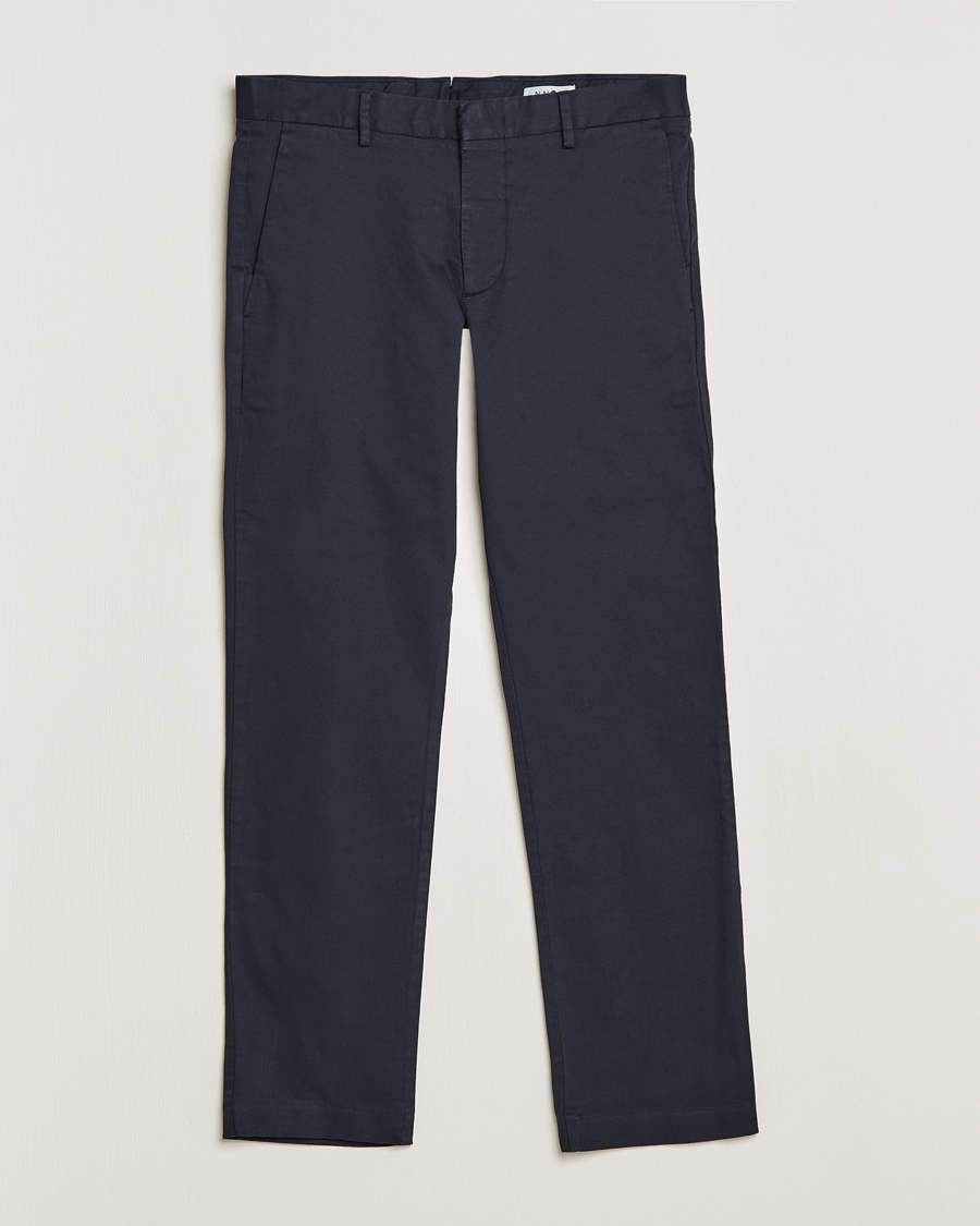 Men | Trousers | NN07 | Theo Regular Fit Stretch Chinos Navy